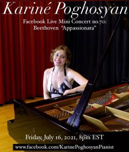 Concert Pianist | Beethoven | New York | Isolation Concerts | Karine Poghosyan