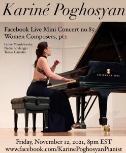 Concert Pianist | New York | Isolation Concerts | Karine Poghosyan